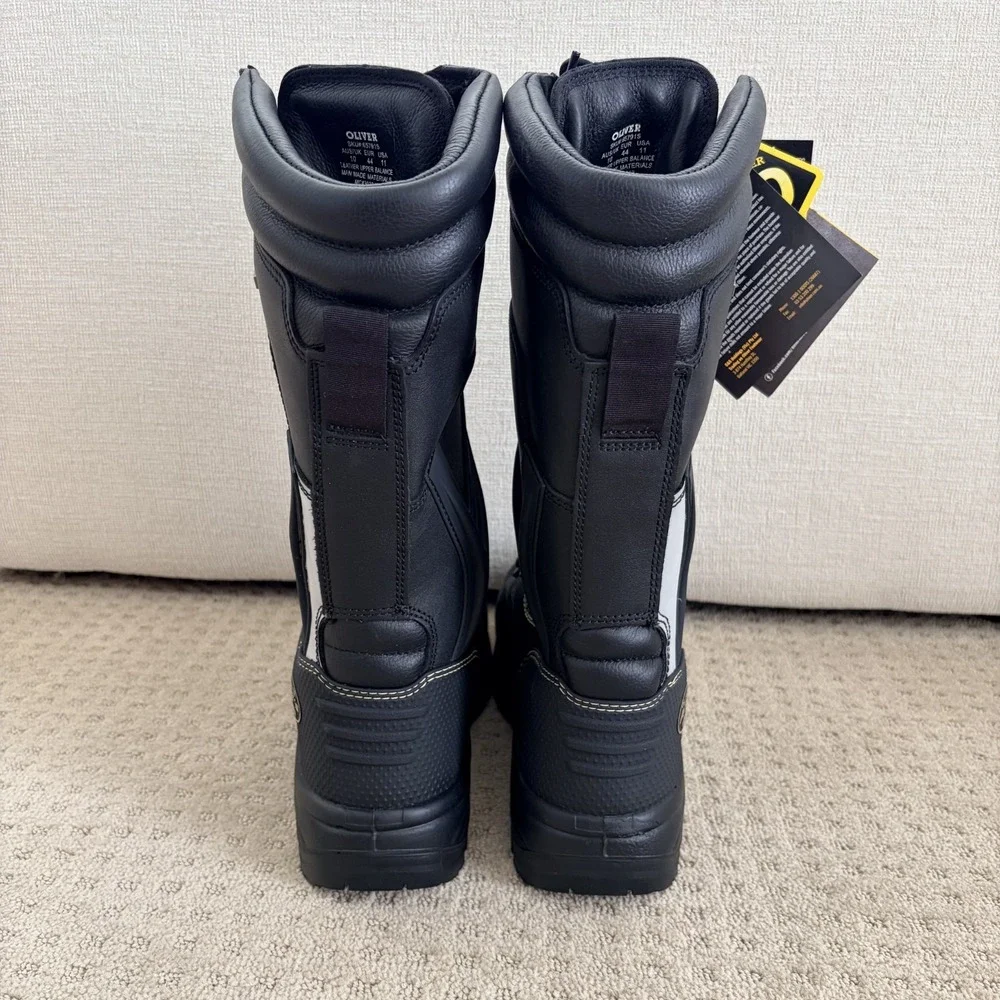 Oliver by Honeywell 65 Series 10 in Lace-Up Steel Toe Boots in Black Men US 11